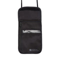 Black - Back - Mountain Warehouse Logo RFID Blocking Neck Pouch