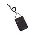 Black - Side - Mountain Warehouse Logo RFID Blocking Neck Pouch