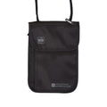 Black - Front - Mountain Warehouse Logo RFID Blocking Neck Pouch