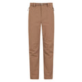 Beige - Front - Mountain Warehouse Mens Grassland Belted Trousers