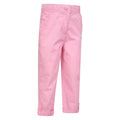 Pink - Side - Mountain Warehouse Childrens-Kids Shore Capri Trousers