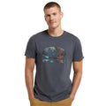 Dark Red - Pack Shot - Animal Mens Jacob Organic T-Shirt