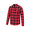 Carbon - Close up - Mountain Warehouse Mens Trace Flannel Long-Sleeved Shirt