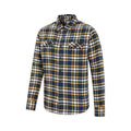 Indigo - Side - Mountain Warehouse Mens Trace Flannel Long-Sleeved Shirt