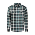 Khaki Green - Front - Mountain Warehouse Mens Trace Flannel Long-Sleeved Shirt