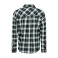 Khaki Green - Back - Mountain Warehouse Mens Trace Flannel Long-Sleeved Shirt