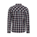 Blue - Pack Shot - Mountain Warehouse Mens Trace Flannel Long-Sleeved Shirt