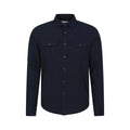 Navy - Front - Mountain Warehouse Mens Trace Flannel Long-Sleeved Shirt