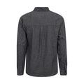 Dark Grey - Back - Mountain Warehouse Mens Trace Flannel Long-Sleeved Shirt