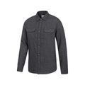 Dark Grey - Lifestyle - Mountain Warehouse Mens Trace Flannel Long-Sleeved Shirt