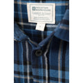 Dark Blue - Lifestyle - Mountain Warehouse Mens Trace Flannel Long-Sleeved Shirt