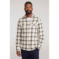 Dark Blue - Lifestyle - Mountain Warehouse Mens Trace Flannel Long-Sleeved Shirt