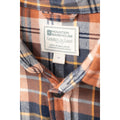 Orange - Lifestyle - Mountain Warehouse Mens Trace Flannel Long-Sleeved Shirt