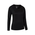 Black - Back - Mountain Warehouse Womens-Ladies Endurance Long-Sleeved Top