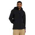 Black - Side - Animal Mens Pace Packable Waterproof Jacket