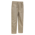 Beige - Lifestyle - Mountain Warehouse Childrens-Kids Cooper Herringbone Trousers