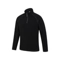 Black - Side - Mountain Warehouse Mens Ashbourne II Half Zip Fleece Top