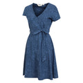 Dark Blue - Side - Mountain Warehouse Womens-Ladies Santorini Spotted Jersey Wrap Dress