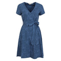 Dark Blue - Front - Mountain Warehouse Womens-Ladies Santorini Spotted Jersey Wrap Dress