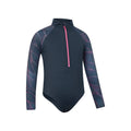 Navy - Lifestyle - Mountain Warehouse Girls Mira Lines Rash Guard Swimsuit