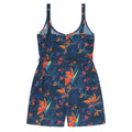 Orange - Back - Animal Womens-Ladies Flora Playsuit