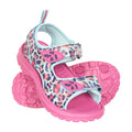 Pink - Front - Mountain Warehouse Girls Animal Print Sandals