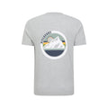 Grey - Back - Mountain Warehouse Mens Pitolchry Mountain Cotton T-Shirt