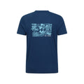 Navy - Back - Mountain Warehouse Mens St Ives Printed Organic T-Shirt