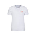 White - Front - Mountain Warehouse Mens St Ives Printed Organic T-Shirt