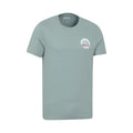 Pale Green - Lifestyle - Mountain Warehouse Mens Padstow Printed Organic T-Shirt