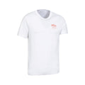 White - Lifestyle - Mountain Warehouse Mens Bournemouth Printed Organic T-Shirt