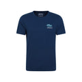 Navy - Front - Mountain Warehouse Mens Bournemouth Printed Organic T-Shirt