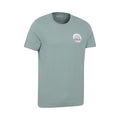 Pale Green - Lifestyle - Mountain Warehouse Mens St Davids Printed Organic T-Shirt