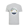 Grey - Back - Mountain Warehouse Mens Keswick Mountain Cotton T-Shirt