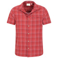 Red - Pack Shot - Mountain Warehouse Mens Cotton Shirt