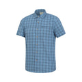 Corn Blue - Side - Mountain Warehouse Mens Cotton Shirt