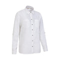 White - Lifestyle - Mountain Warehouse Womens-Ladies Messina Linen Blend Shirt