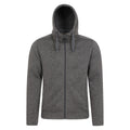 Black - Front - Mountain Warehouse Mens Nevis Fleece Full Zip Hoodie