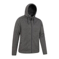 Black - Side - Mountain Warehouse Mens Nevis Fleece Full Zip Hoodie