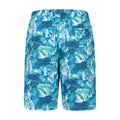 Teal - Back - Mountain Warehouse Mens Ocean Patterned Boardshorts