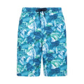 Teal - Front - Mountain Warehouse Mens Ocean Patterned Boardshorts