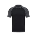 Black - Close up - Mountain Warehouse Mens Rash Guard (Pack of 2)