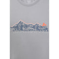 Grey - Close up - Mountain Warehouse Mens Mountain Bike Organic Cotton T-Shirt