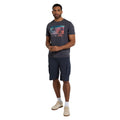 Charcoal - Side - Animal Mens Classico Wave Organic T-Shirt