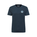 Dark Blue - Front - Mountain Warehouse Mens Ambleside Tree Ring Organic T-Shirt