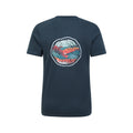 Dark Blue - Back - Mountain Warehouse Mens Aviemore Tree Ring Organic T-Shirt