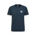 Dark Blue - Front - Mountain Warehouse Mens Aviemore Tree Ring Organic T-Shirt