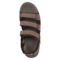 Brown - Pack Shot - Mountain Warehouse Mens Ames Sandals