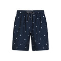 Navy - Front - Mountain Warehouse Mens Aruba Turtle Swim Shorts