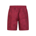 Burgundy - Back - Mountain Warehouse Mens Palm Leaf Swim Shorts